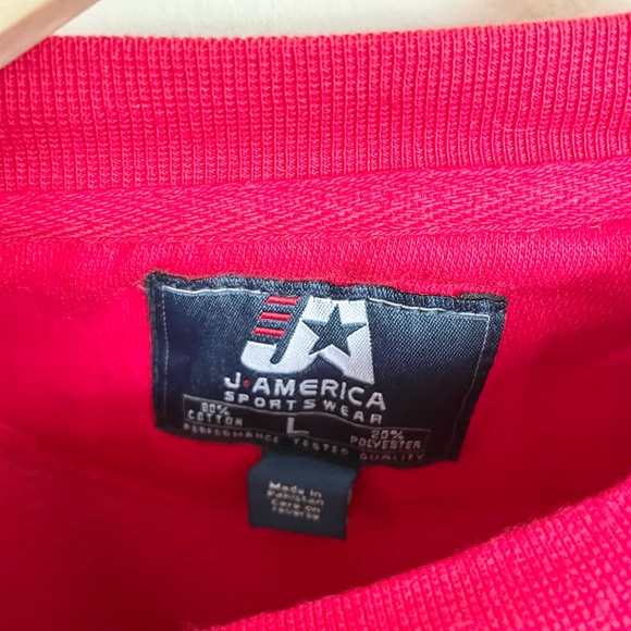 Vintage Ohio State University Buckeyes Embroidered Red Sweatshirt Adult Large - Picture 8 of 8